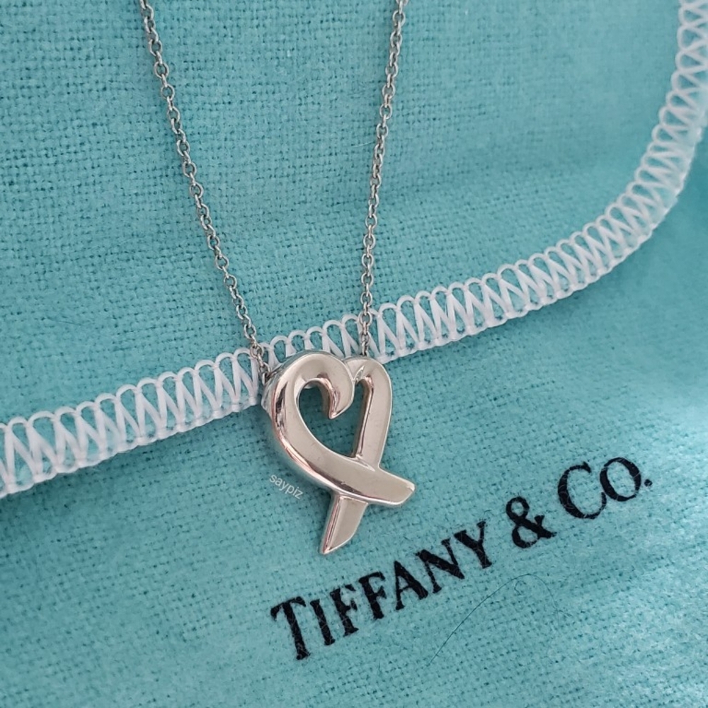 Sold-Tiffany & Co Paloma Picasso Loving Heart Necklace
